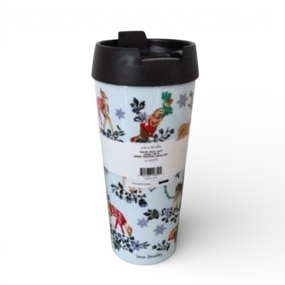 VERA BRADLEY Merry Mischief Snow Day 3‑Pc Set – Pen, Notebook, Travel Mug - NWT - Picture 10 of 14